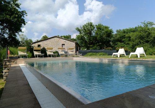 la piscina privata, agirturimo il pavone